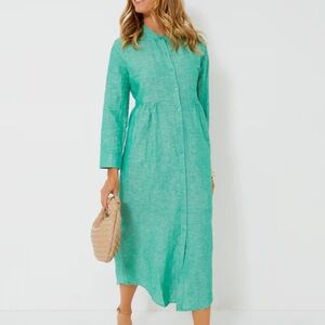 Tuckernuck Teal Button-Up Blouse